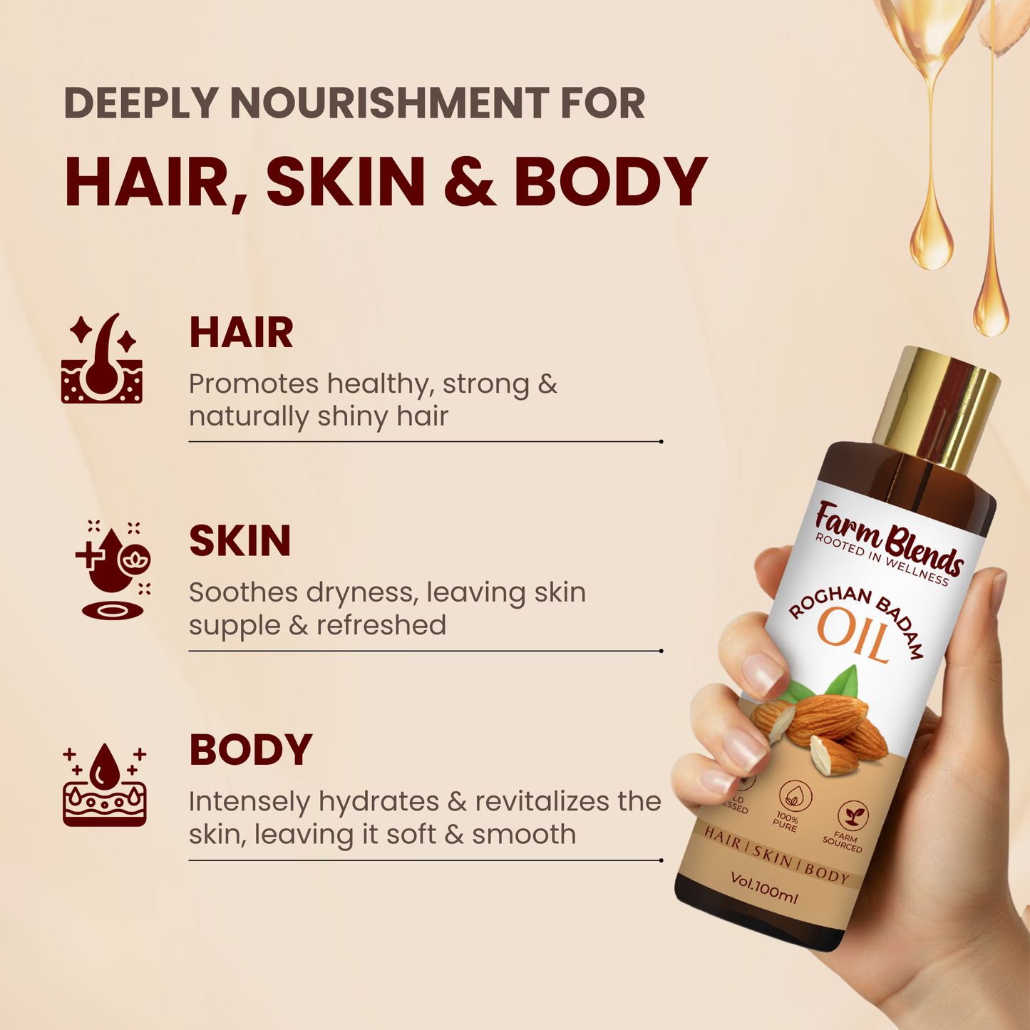 Almond Oil (Badam Roghan) | 100ml