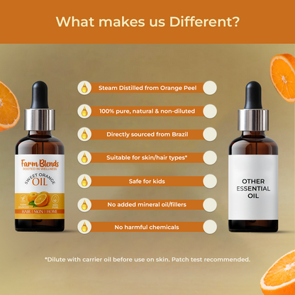 Pure Sweet Orange Essential Oil